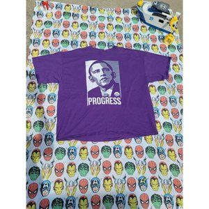 Vintage Y2k President Obama T Shirt 4XL Raptee 90s Skater Hiphop Streetwear...